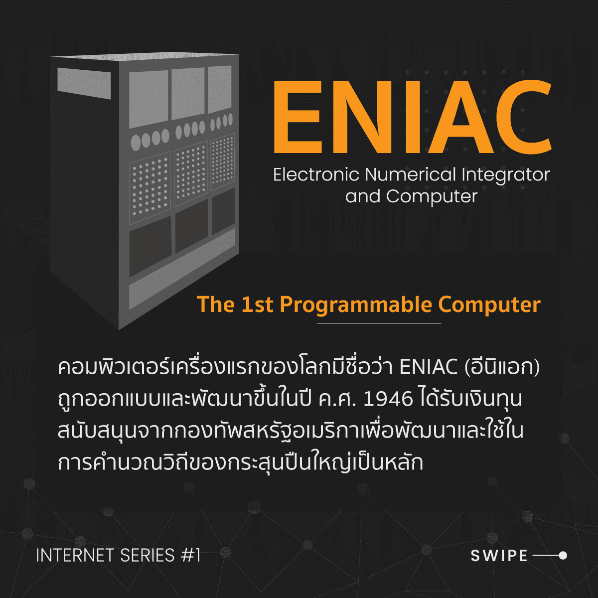 คอมพิวเตอร์เครื่องแรกของโลกและระบบเครือข่ายขนาดเล็ก